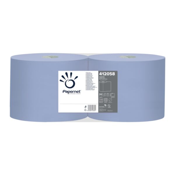 LOT 2 BOBINES 1000 FORMATS 21.5 X 36 CM 2 PLIS DE 22 GR BLEU