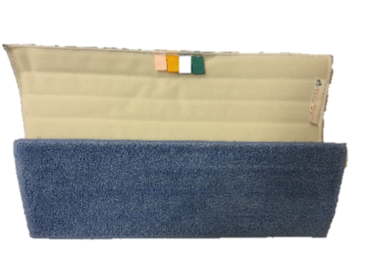 CARTON 25 FRANGES 40 CM BLEUE VELCRO 65 GR