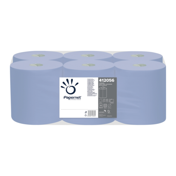 COLIS 6 BOBINES 450 FTS 20 X 30 CM 2 PLIS DE 22GR GAUFFREES BLEUES