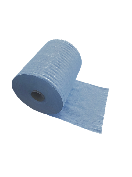 LOT DE 2 BOBINES ESSUYAGE 280 FORMATS NON TISSE BLEUE 80 GR