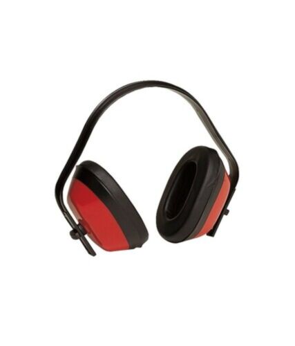 CASQUE ANTI-BRUIT ROUGE AVEC COQUILLES REGLABLES