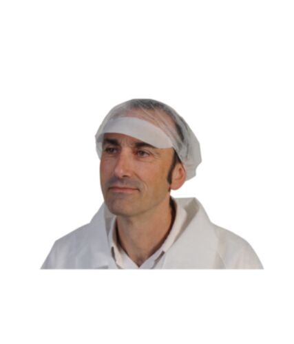 CARTON 1000 CHARLOTTES A VISIERE PLP NON TISSE BLANC