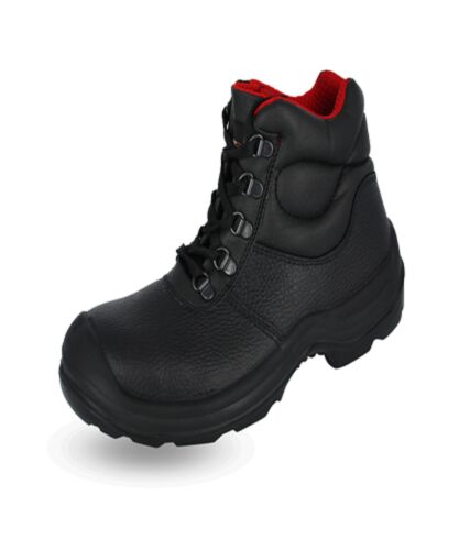 PAIRE DE CHAUSSURE DE SECURITE HAUTE NOIRE CUIR HYDROFUGE SEMELLE PU