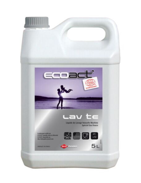 LIQUIDE DE LAVAGE VAISSELLE MACHINE EAU DOUCE - MOYENNEMENT DURE T.G.A.P. 0,499€/U.