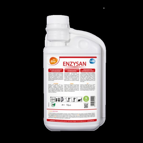 CARTON 6 X 1LITRE POLBIO ENZYSAN NETTOYANT DESODORISANT BIOTECHNOLOGIQUE