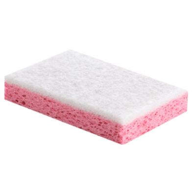 LOT 10 EPONGES VEGETALES RECURANT BLC SPECIAL SANITAIRES ROSE (127 X 89 X 25mm)