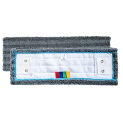 CARTON 100 FRANGES MICROFIBRE GRISES CONFORT POCHE/LANGUETTE 40CM