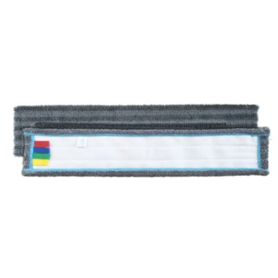 CARTON 120 FRANGES MICROFIBRE GRISES CONFORT VELCRO 60 CM