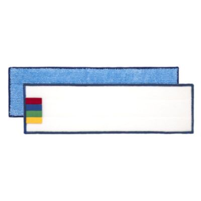 CARTON 100 FRANGES MICROFIBRE CLASSIC BLEUES A VELCRO 40CM 440x140mm