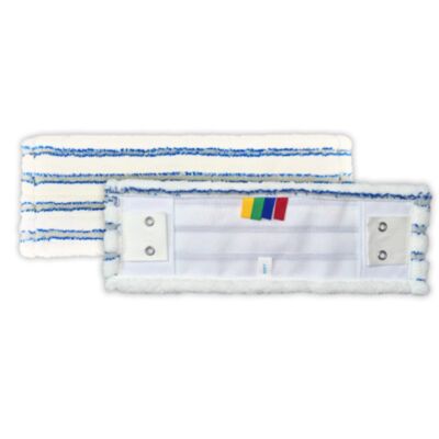 FRANGE MICROFIBRE SOFT BLANCHE POCHE/LANGUETTE 40CM 450x150mm