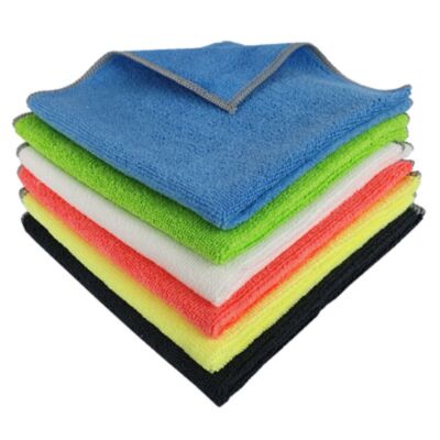 PAQUET 5 LAVETTES BOUCLETTES MICROFIBRES PREMIUM 38x38 CM 300GR 
