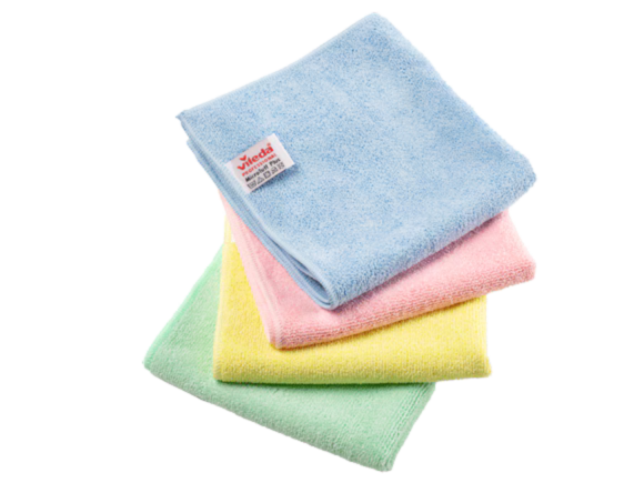 CARTON 10 PAQUETS 10 LAVETTES MICROFIBRE MICROTUFF VERTE