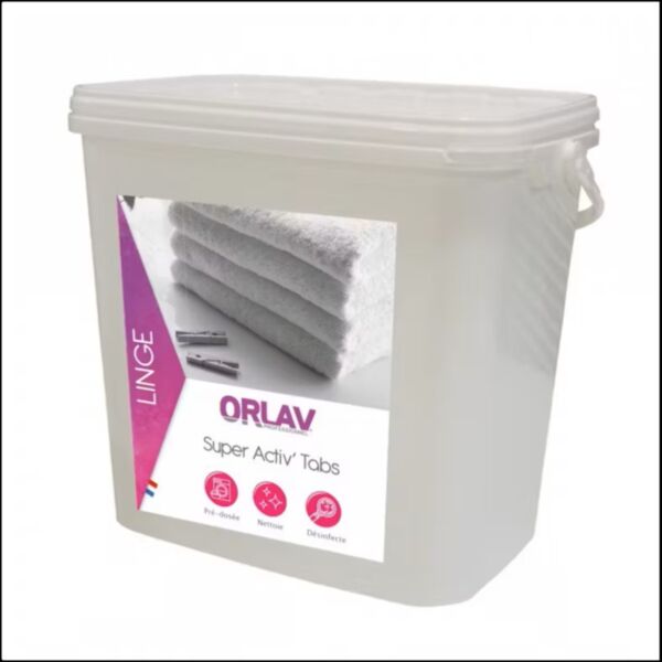 SEAU 125 PASTILLES 25 GRAMMES LAVE LINGE DESINFECTANTE