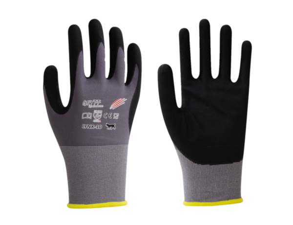 SACHET 12 PAIRES GANTS DE MANUTENTION FIBRE DE NYLON SPANDEX 
