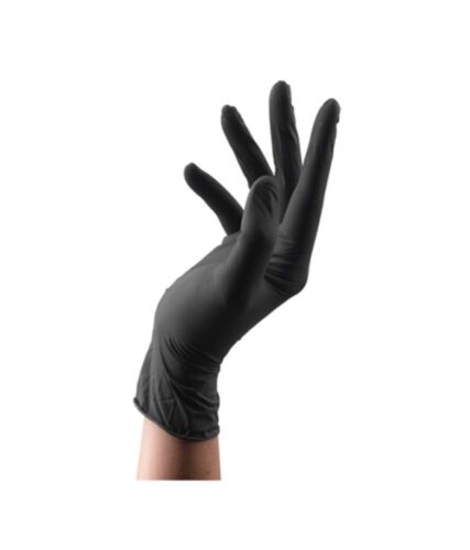 CARTON 10 BOITES 100 GANTS NITRILE PREMIUM NOIR 5,5 GR