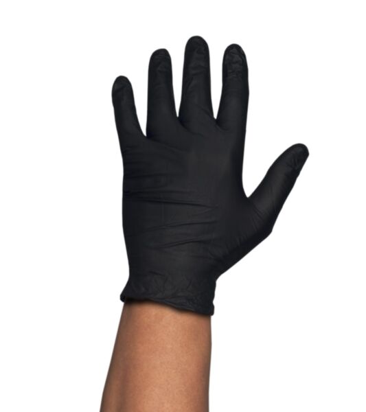 CARTON 10 BOITES DE 100 GANTS NITRILE NOIR 3,5 GR NON POUDRES 