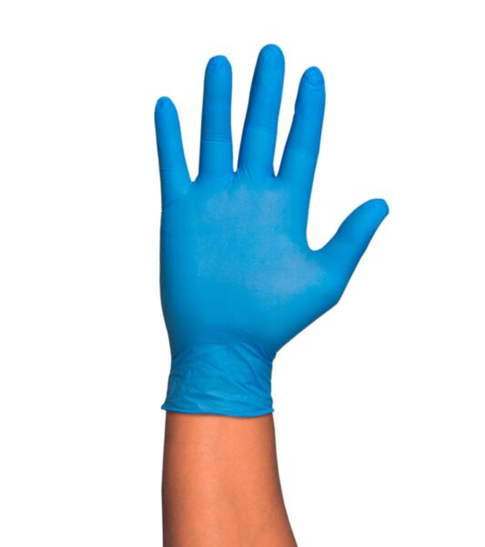 CARTON 10 BOITES 100 GANTS NITRILE BLEU 6 GR NON POUDRE 