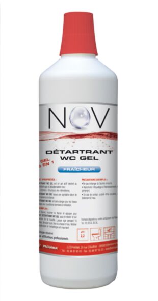CARTON 12X1L GEL DÉTARTRANT DÉSODORISANT - PARFUM FRAÎCHEUR