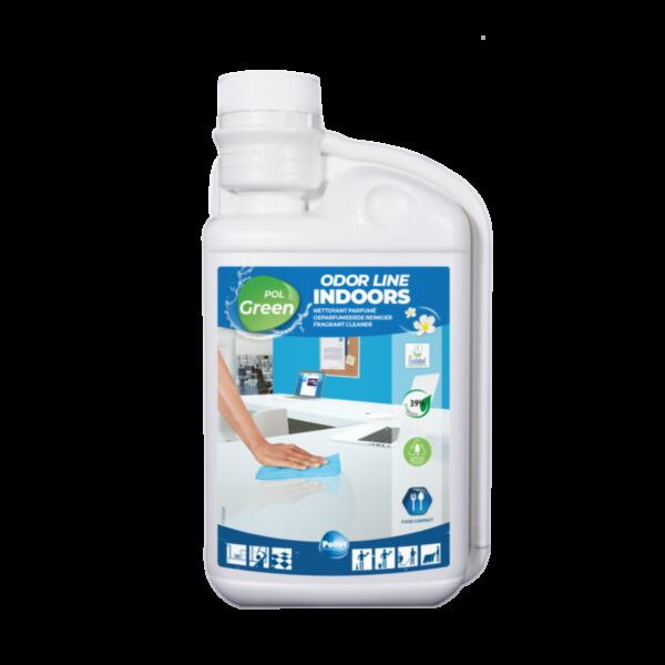 CARTON 6 FLACONS 1 LITRE DOSEUR POLGREEN INDOR LINE INDOORS SURFACES