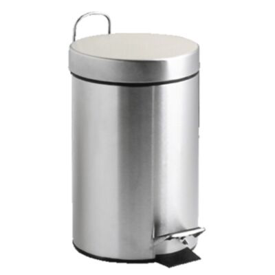 POUBELLE PEDALE METAL 3L INOX