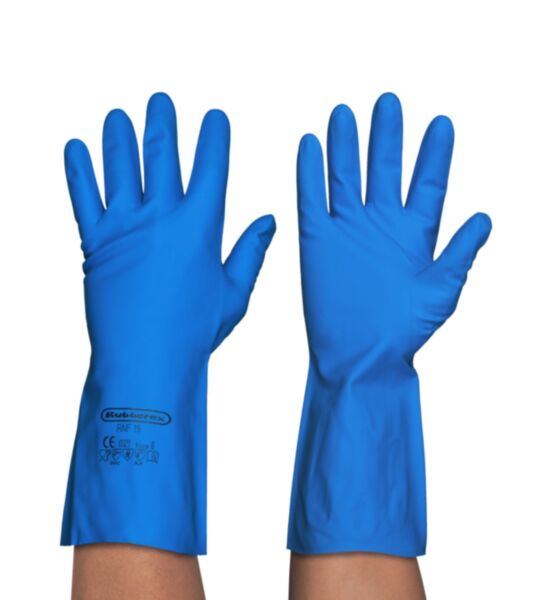 PAQUET DE 12 PAIRES DE GANTS REUTILISABLES LATEX BLEU 