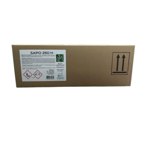 CARTON 250 DOSETTES SOL DETERGENT DEGRAISSANT DESINFECTANT DESODORISANT PH 12