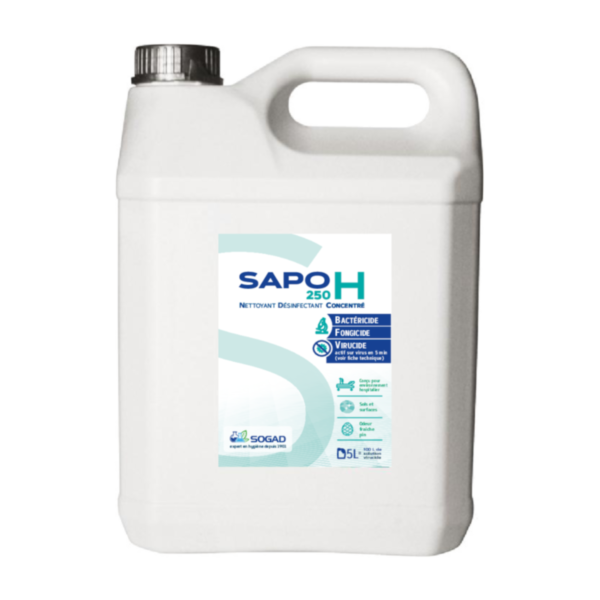 CARTON 4 X 5 LITRES SAPOFORME DETERGENT DEGRAISSANT DESINFECTANT DESODORISANT PH 12