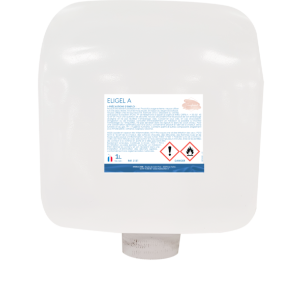 CARTON 6 CARTOUCHES 1 LITRE GEL HYDRO ALCOOLIQUE ELIGEL A