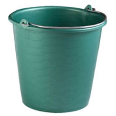 SEAU INDUSTRIEL SOUPLE ET INCASSASBLE VERT 12 LITRES