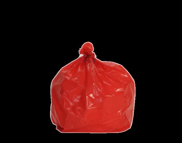 CARTON 200 SACS BD 100 LITRES 820 X 850 ROUGE 30µ