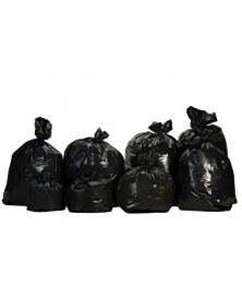 CARTON 200 SACS BD 130 LITRES 800 X 1150 NOIR 33 µ  