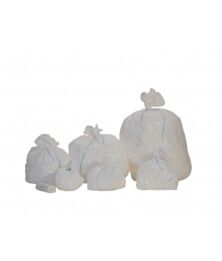 CARTON 500 SACS HD 30 LITRES 500 X 650 BLANC 11 µ