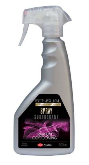 CARTON 12X500ML PISTOLET SURODORANT COCOONING PARFUM D'AMBIANCE HYDROALCOOLIQUE SANS CMR - SANS ALLERGENES