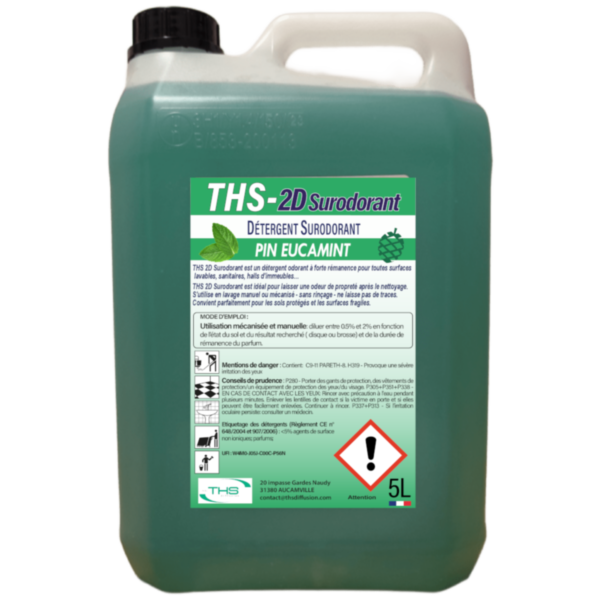CARTON 4 X 5 LITRES THS 2D SURODORANT PIN EUCALYPTUS PH 8