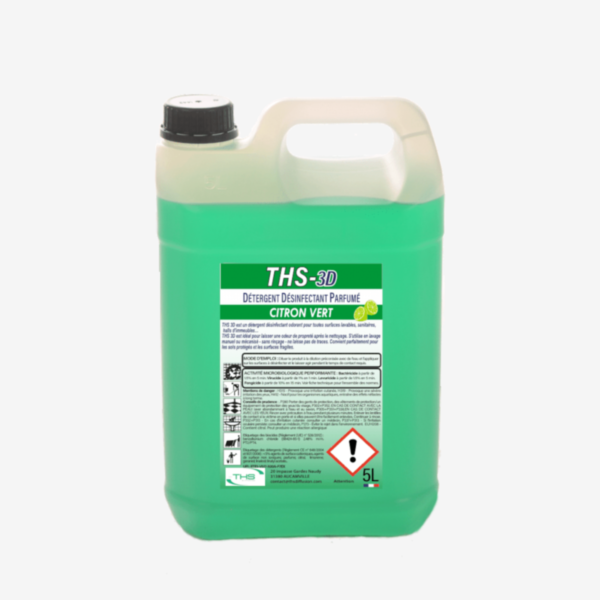CARTON 4 X 5 LITRES THS 3D CITRON VERT PH 10