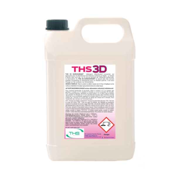 CARTON 4 X 5 LITRES TRHS 3D SUR ODORANT AMBIANCE PH 10