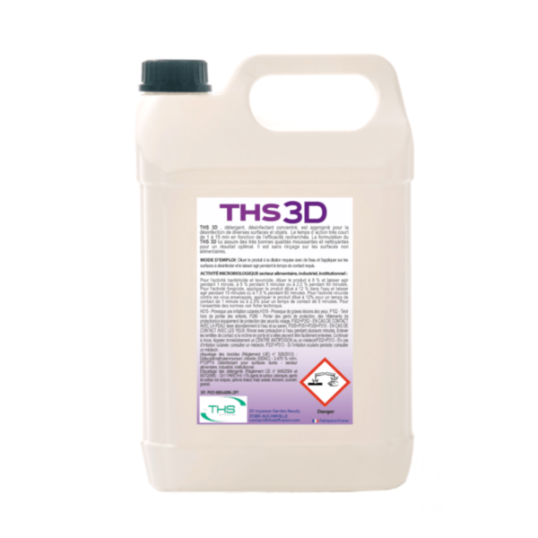 CARTON 4 X 5 LITRES THS 3D SUR ODORANT LAVANDE PH 10