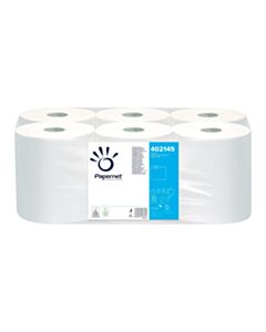 COLIS 6 BOBINES DEVIDAGE LATERAL LAIZE 20 CM 124 METRES 2 PLIS DE 21 GR BLANC PURE OUATE
